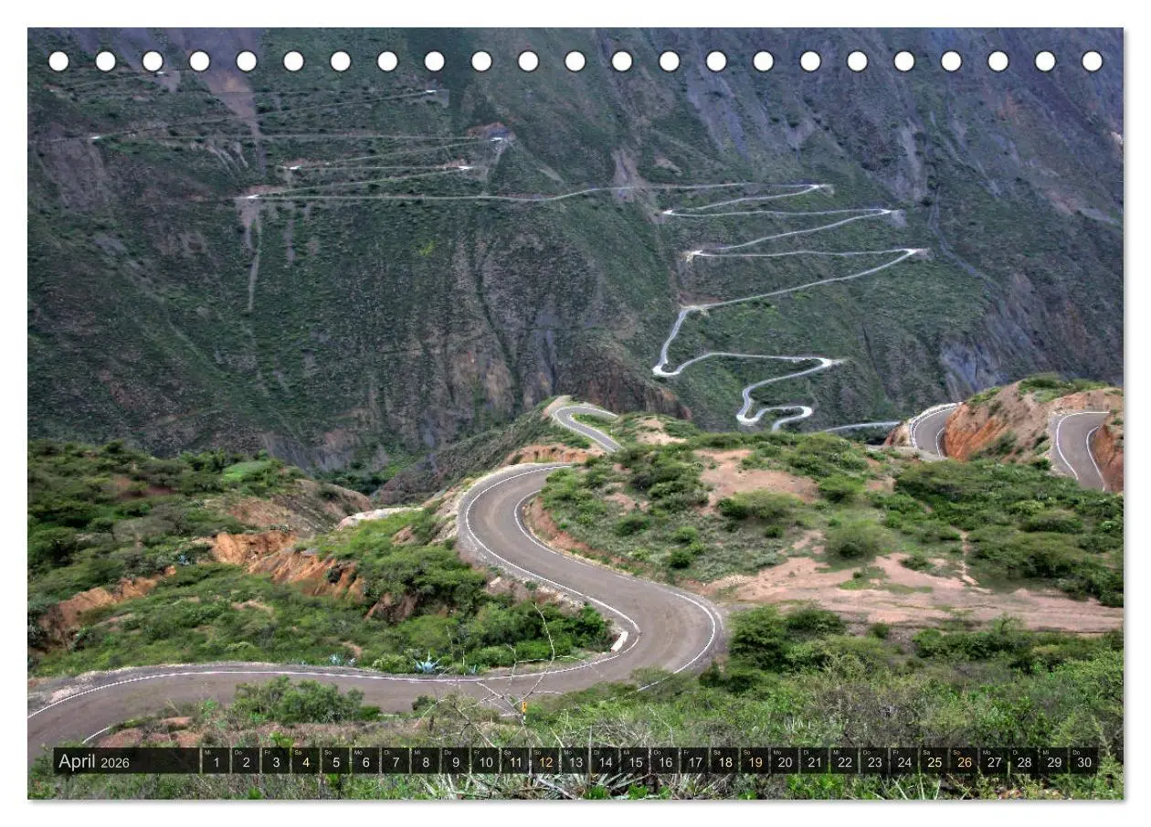 Bild: 9783457268766 | Südamerika - viaje.ch (Tischkalender 2026 DIN A5 quer), CALVENDO...