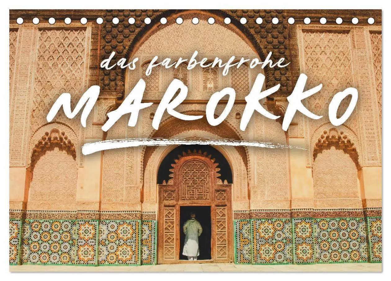 Cover: 9783457718766 | Das farbenfrohe Marokko (Tischkalender 2026 DIN A5 quer), CALVENDO...