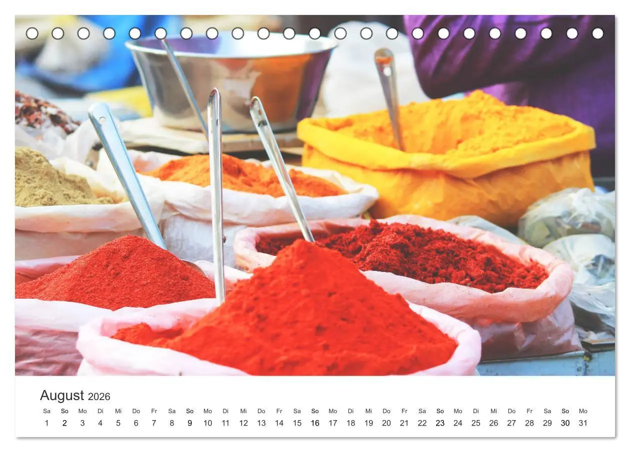Bild: 9783457718766 | Das farbenfrohe Marokko (Tischkalender 2026 DIN A5 quer), CALVENDO...