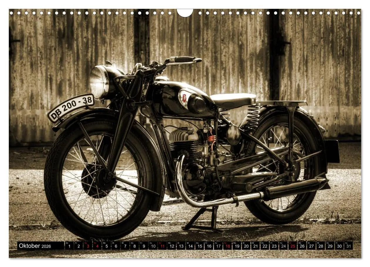 Bild: 9783516048766 | Zündapp DB 200 (Wandkalender 2026 DIN A3 quer), CALVENDO...