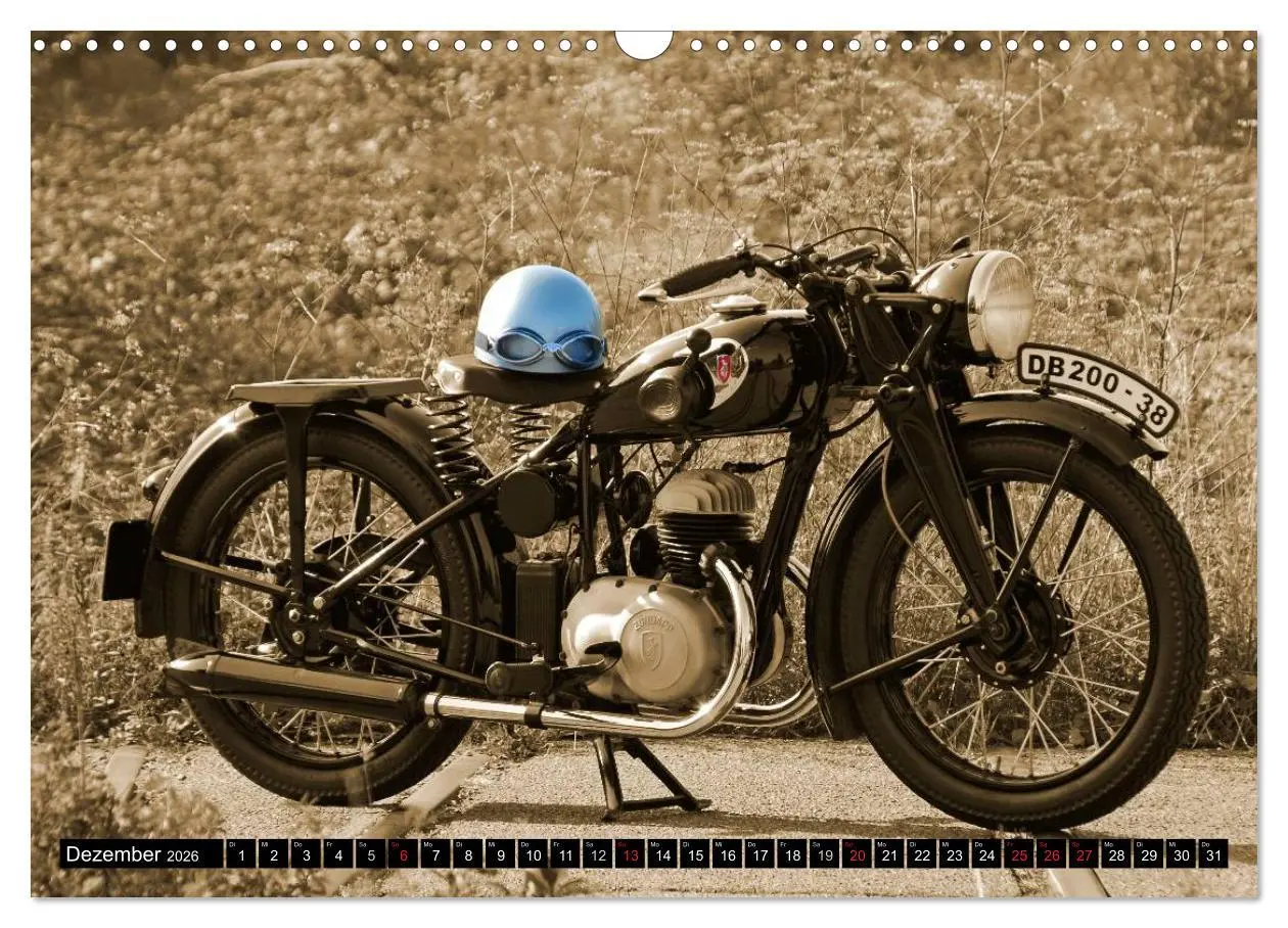 Bild: 9783516048766 | Zündapp DB 200 (Wandkalender 2026 DIN A3 quer), CALVENDO...