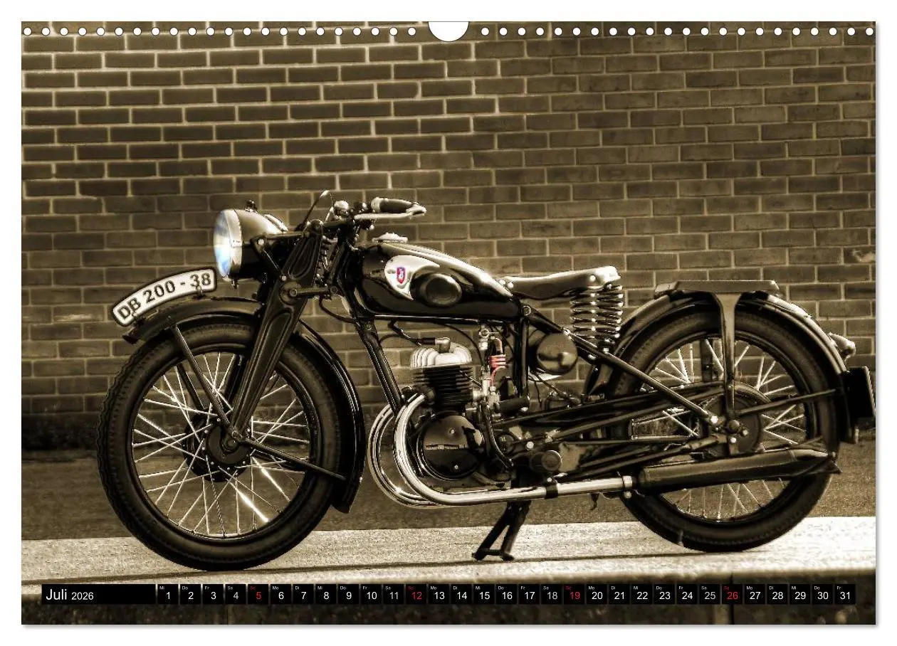 Bild: 9783516048766 | Zündapp DB 200 (Wandkalender 2026 DIN A3 quer), CALVENDO...