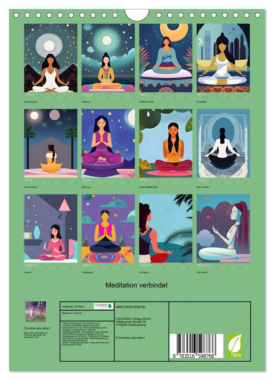 Bild: 9783516598766 | Meditation verbindet (Wandkalender 2026 DIN A4 hoch), CALVENDO...