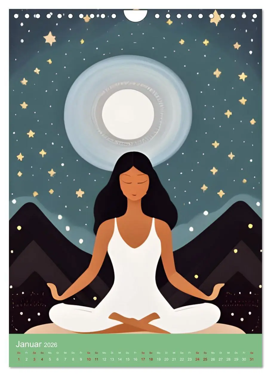 Bild: 9783516598766 | Meditation verbindet (Wandkalender 2026 DIN A4 hoch), CALVENDO...
