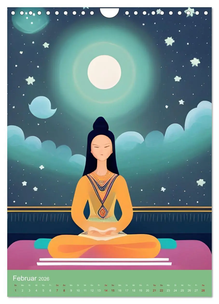 Bild: 9783516598766 | Meditation verbindet (Wandkalender 2026 DIN A4 hoch), CALVENDO...