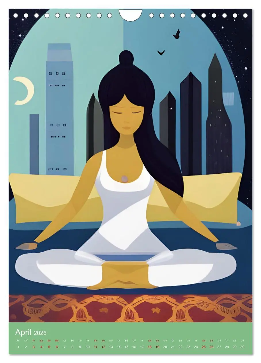 Bild: 9783516598766 | Meditation verbindet (Wandkalender 2026 DIN A4 hoch), CALVENDO...