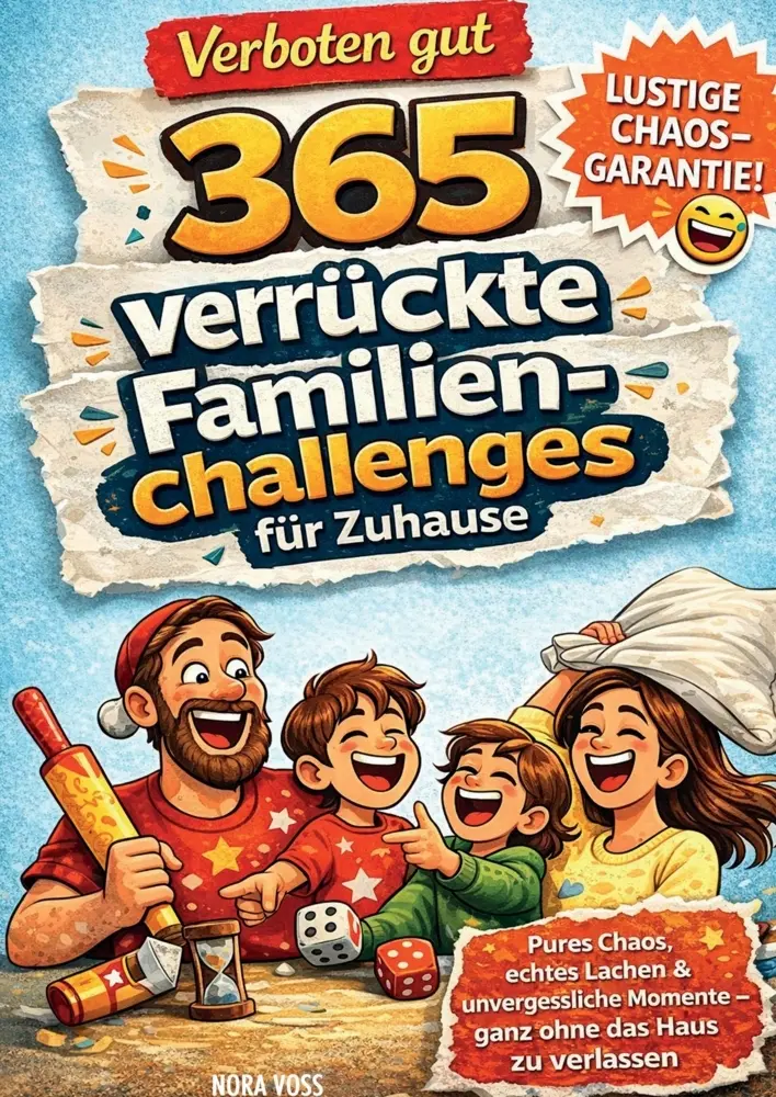 Cover: 9783911368766 | Verboten gut - 365 verrückte Familienchallenges für Zuhause | Voss