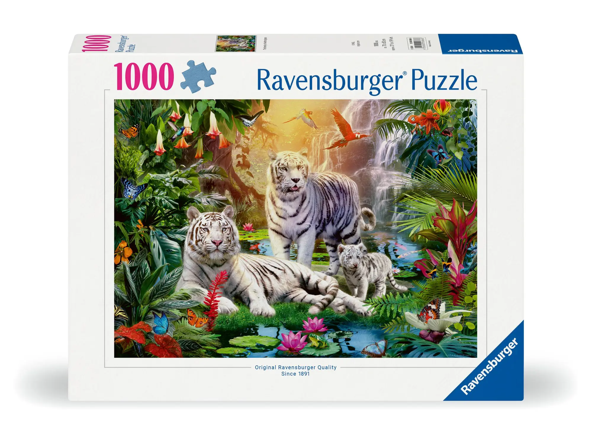 Cover: 4005555008866 | Erwachsenenpuzzle 1000 Teile - Familie der Weißen Tiger | Spiel | 2024