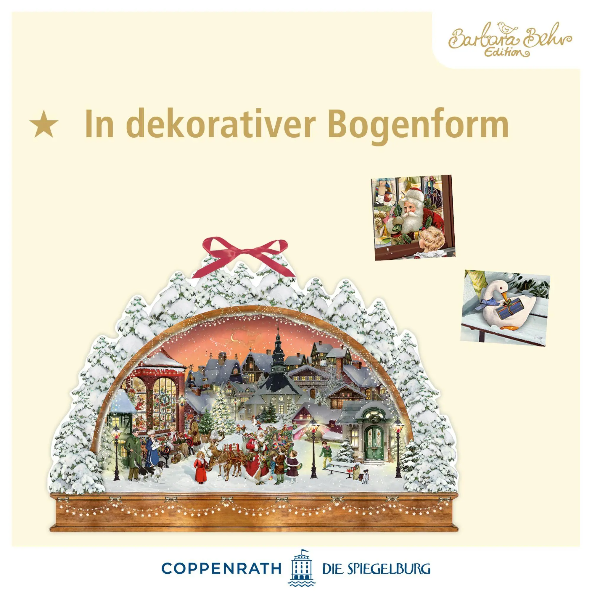 Bild: 4050003958866 | Wand-Adventskalender - Nostalgischer Lichterbogen | Barbara Behr