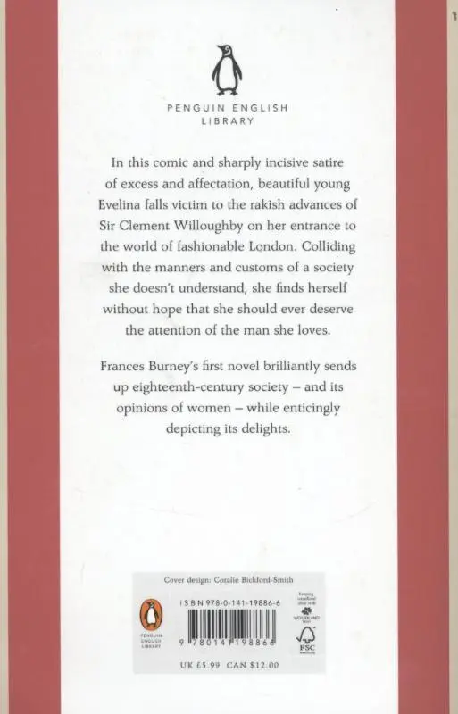 Rückseite: 9780141198866 | Evelina | Frances Burney | Taschenbuch | 512 S. | Englisch | 2012