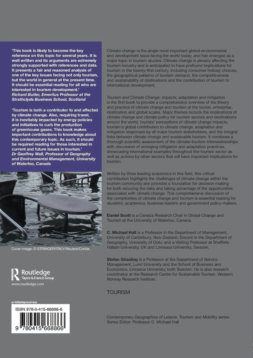 Rückseite: 9780415668866 | Tourism and Climate Change | Impacts, Adaptation and Mitigation | Buch