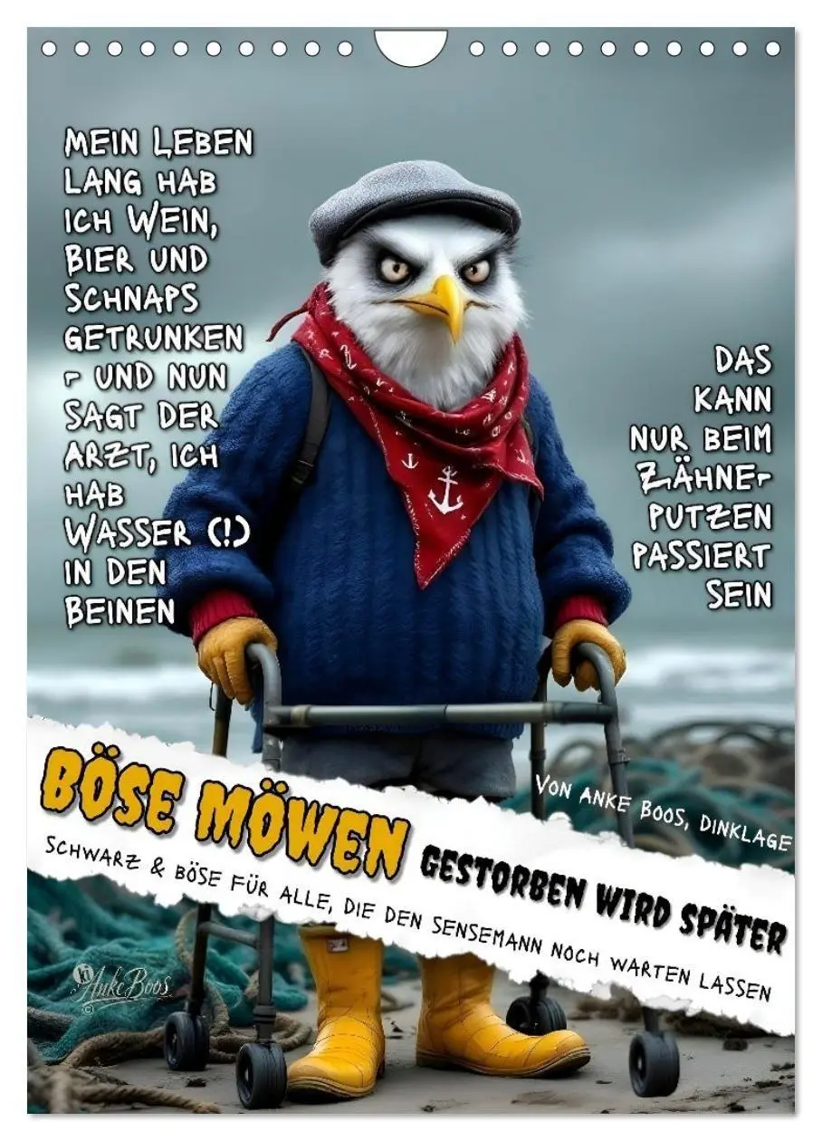 Cover: 9783594258866 | Böse Möwen - gestorben wird später (Wandkalender 2027 DIN A4 hoch),...
