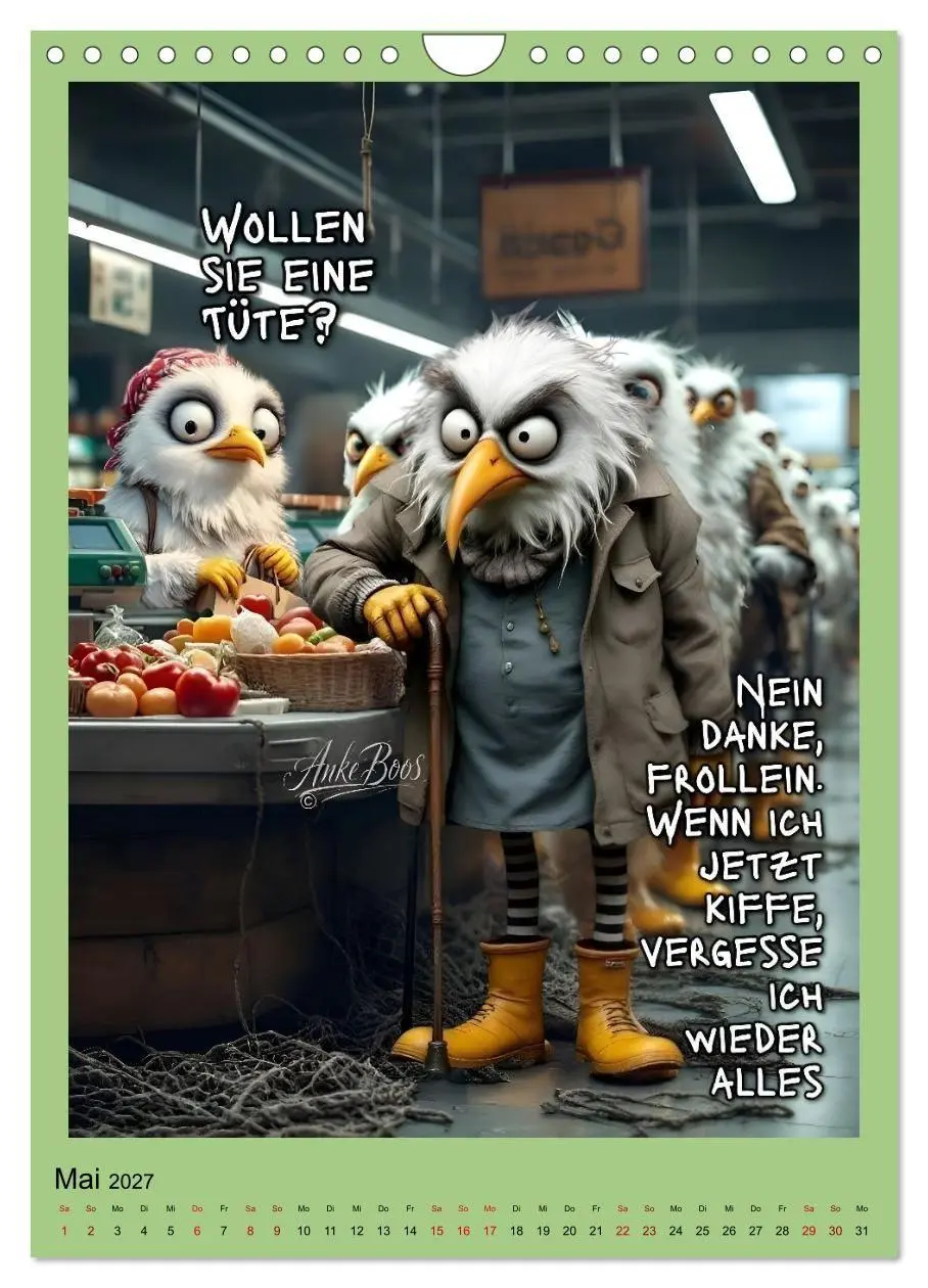 Bild: 9783594258866 | Böse Möwen - gestorben wird später (Wandkalender 2027 DIN A4 hoch),...