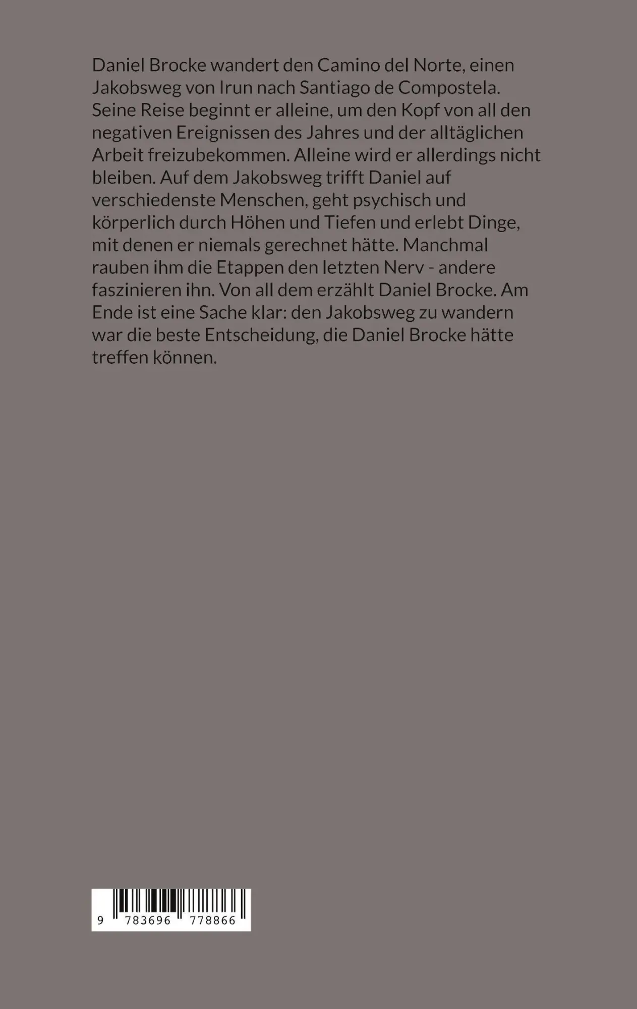 Rückseite: 9783696778866 | Auf der Suche nach mir | Meine Reise auf dem Jakobsweg | Daniel Brocke
