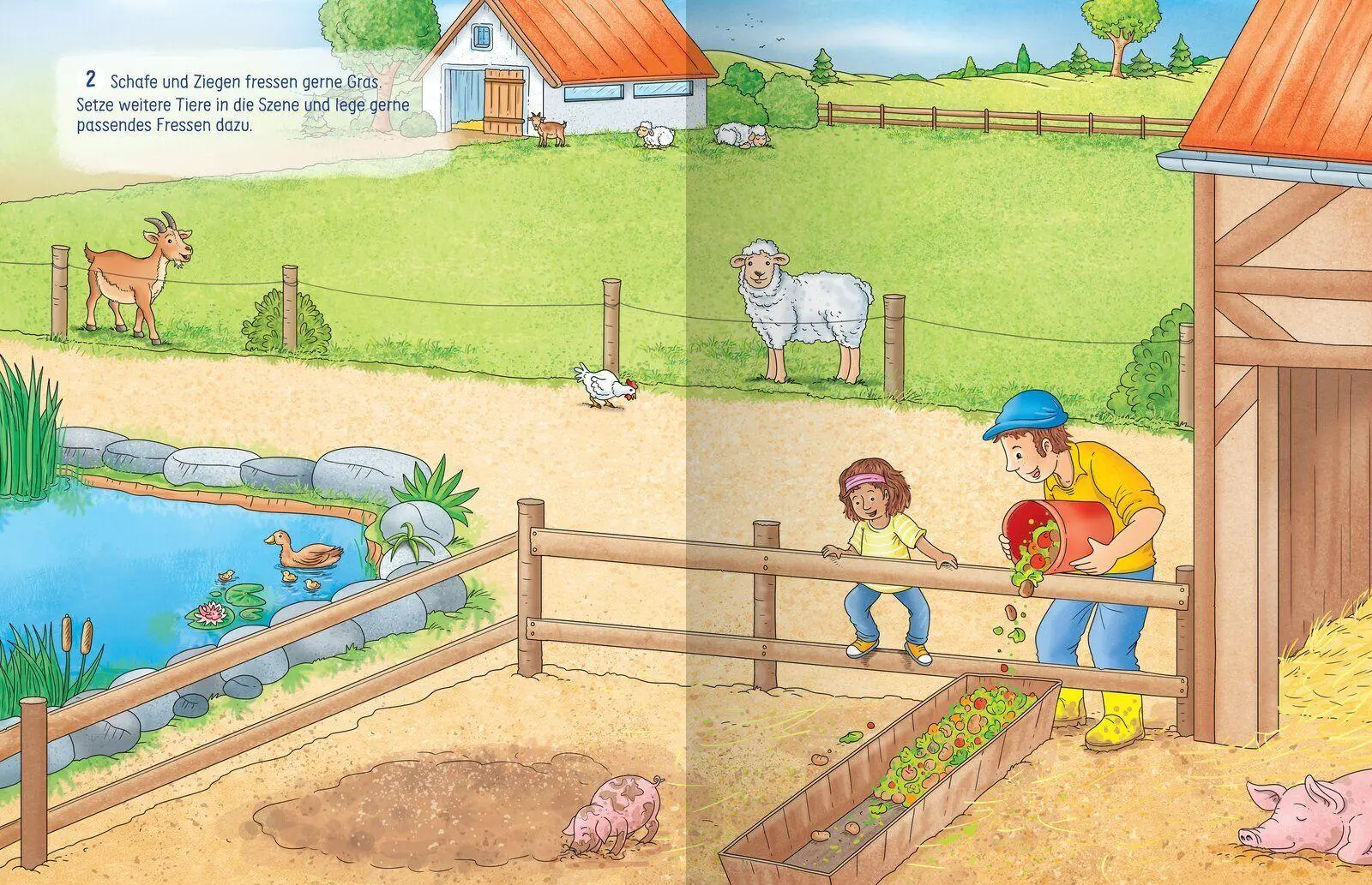 Bild: 9783741528866 | Meine große bunte Stickerwelt - Auf dem Bauernhof | Verlag | Buch