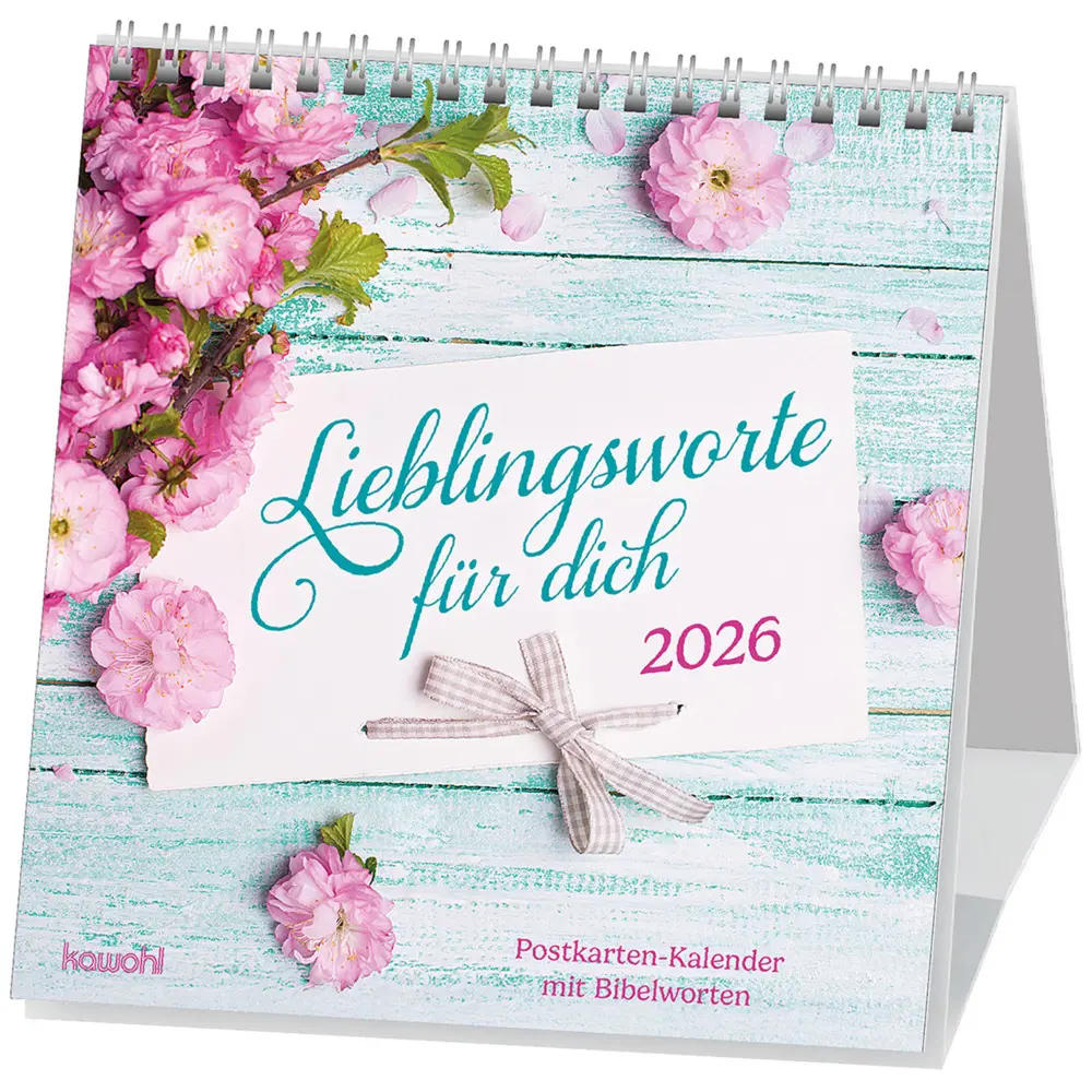 Cover: 9783754878866 | Lieblingsworte für dich 2026 | Postkartenkalender mit Bibelworten
