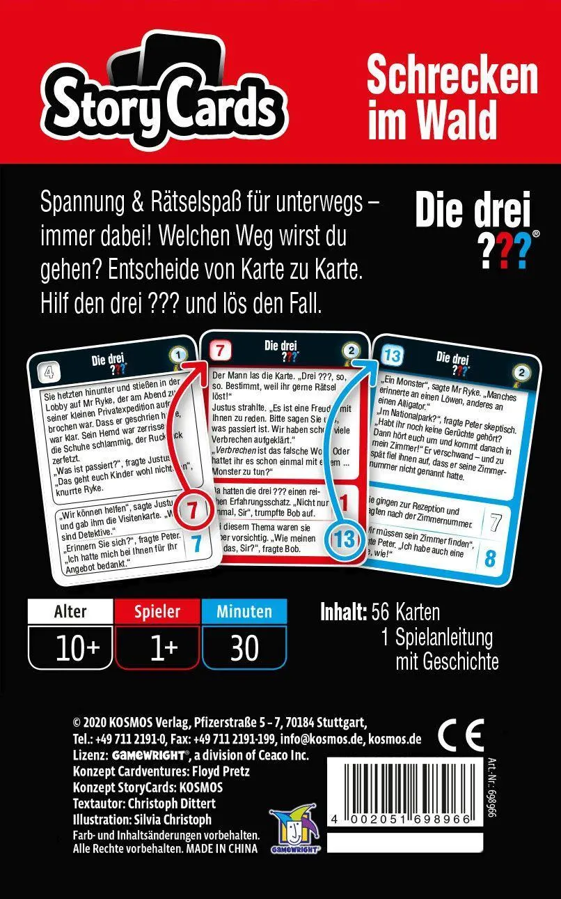 Bild: 4002051698966 | Story Cards - Die drei ??? Schrecken im Wald (Kinderspiel) | Spiel