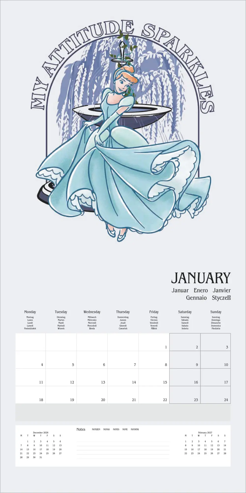 Bild: 5063457078966 | DISNEY PRINCESS 2027 | Neumann Verlage GmbH &amp; Co KG | Kalender | 14 S.