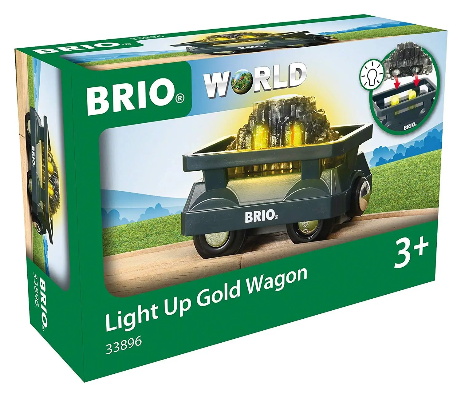 Cover: 7312350338966 | BRIO World - Goldwaggon mit Licht | Spiel | Spiel | Deutsch | 2019
