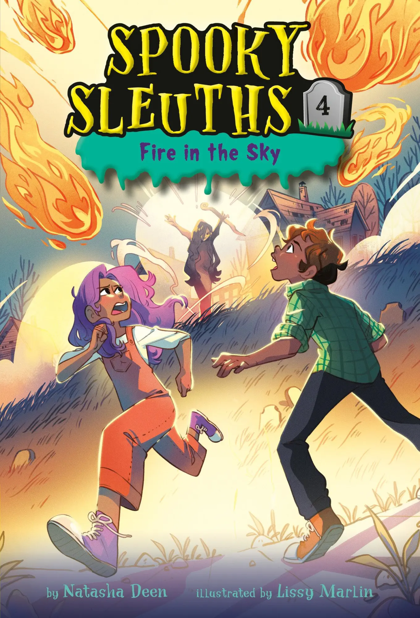 Cover: 9780593488966 | Spooky Sleuths #4 | Fire in the Sky | Natasha Deen | Taschenbuch