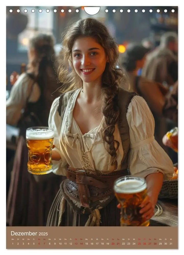 Bild: 9783383828966 | Bier-Liebe Von den Ahnen zu uns (Wandkalender 2025 DIN A4 hoch),...
