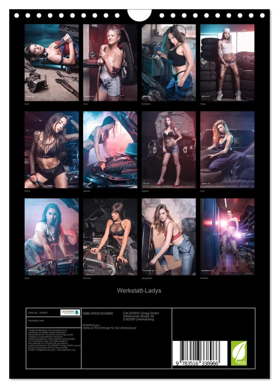 Bild: 9783516338966 | Werkstatt-Ladys (Wandkalender 2026 DIN A4 hoch), CALVENDO...
