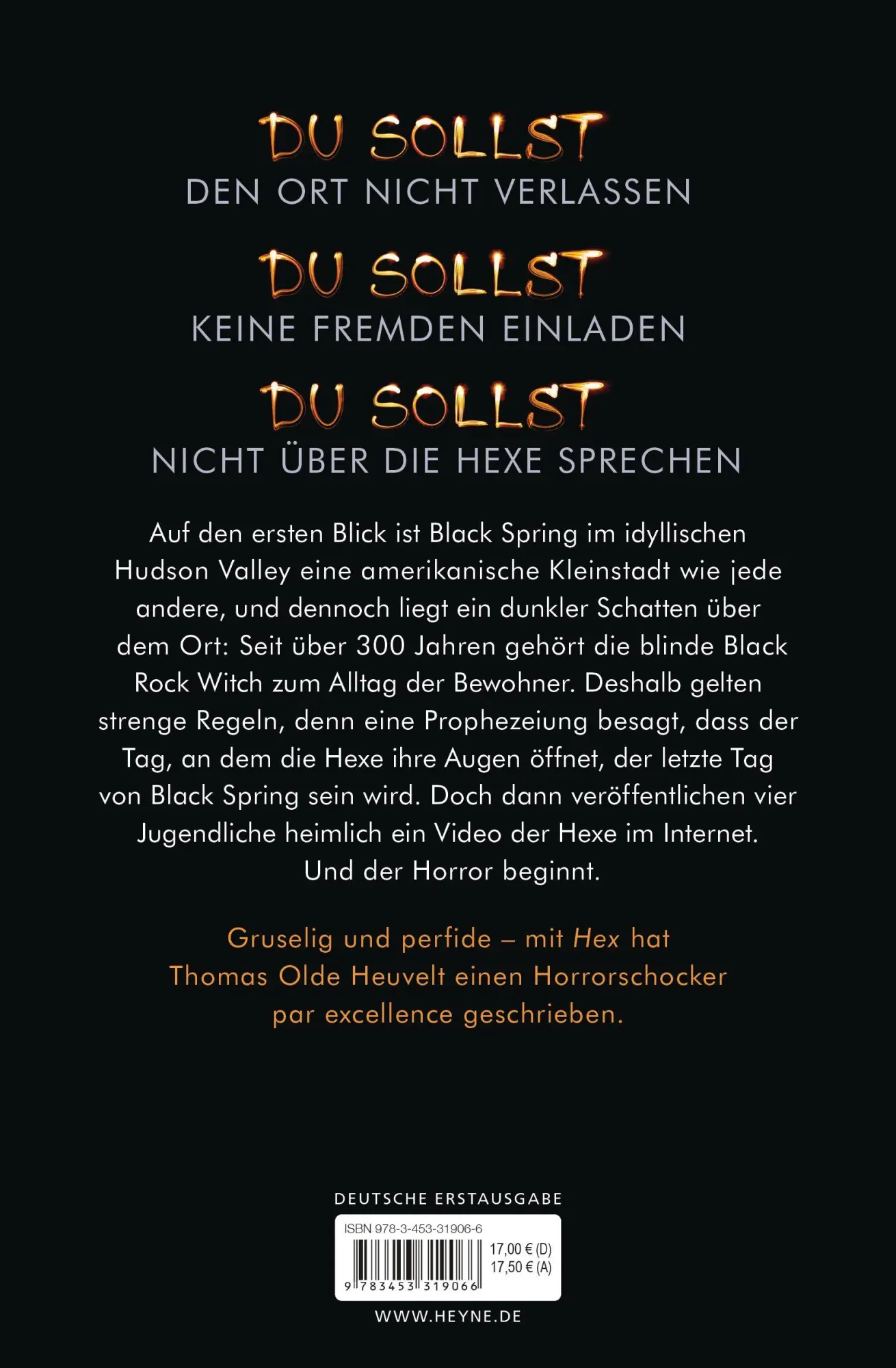 Bild: 9783453319066 | Hex | Thomas Olde Heuvelt | Taschenbuch | 432 S. | Deutsch | 2017
