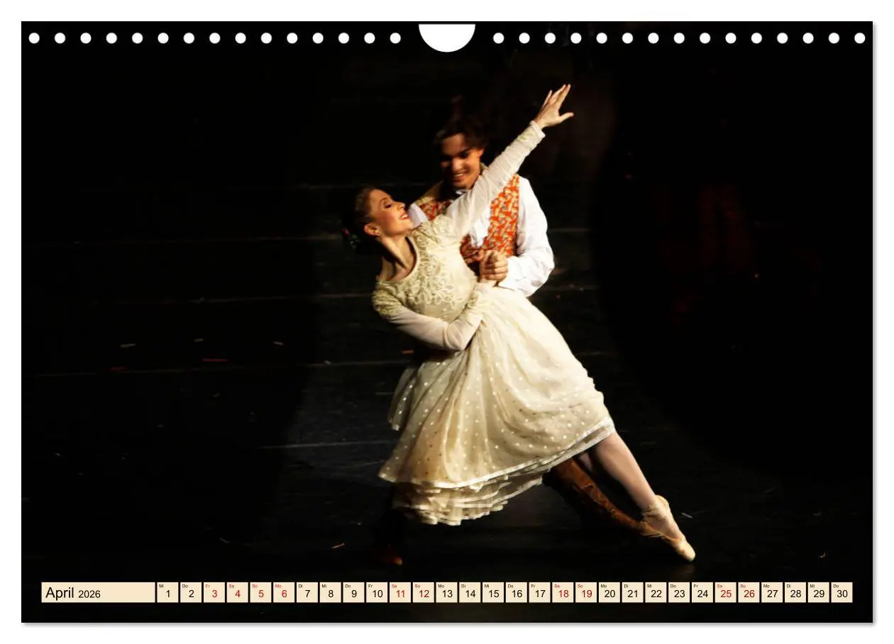 Bild: 9783457689066 | Ballett Bühne (Wandkalender 2026 DIN A4 quer), CALVENDO Monatskalender