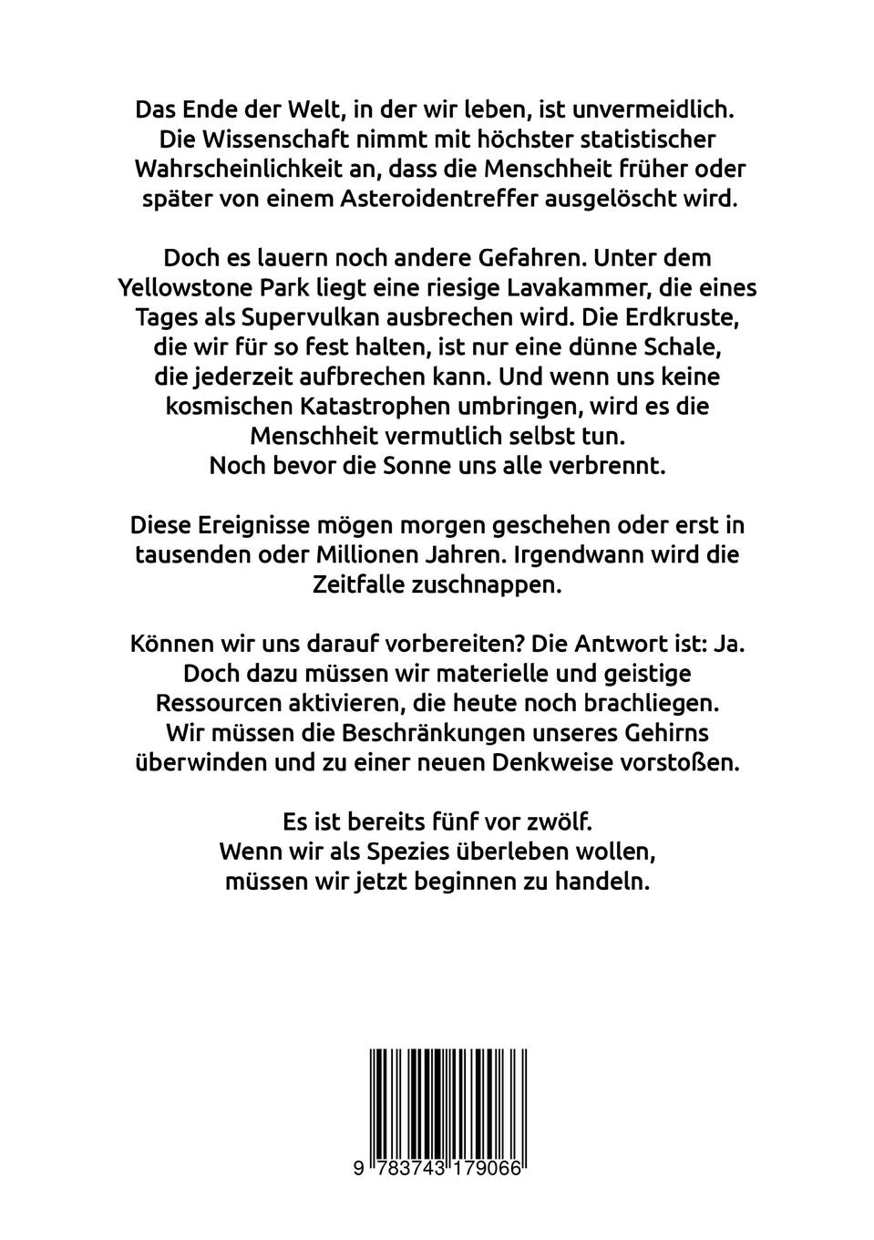 Rückseite: 9783743179066 | Die Zeitfalle | Walter Müller | Taschenbuch | 252 S. | Deutsch | 2017