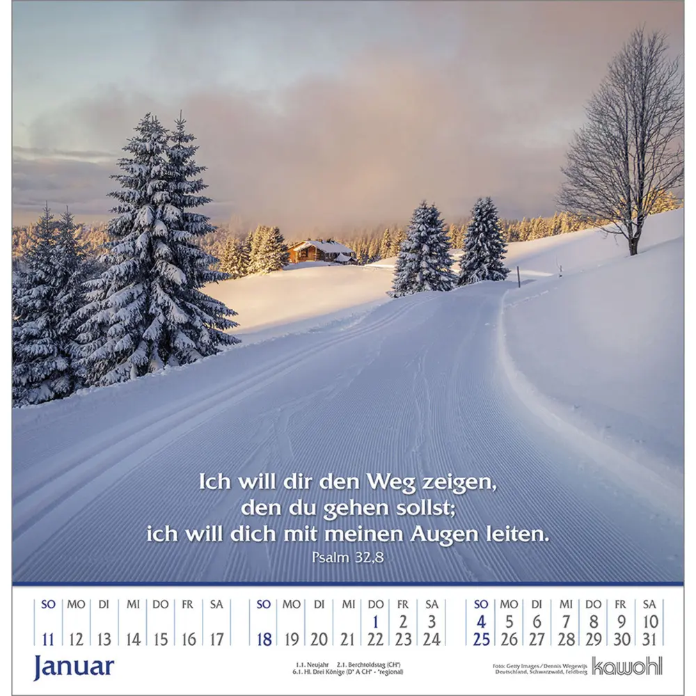 Bild: 9783754829066 | Glanz der Berge 2026 | Wandkalender mit Bergbildern und Bibelworten