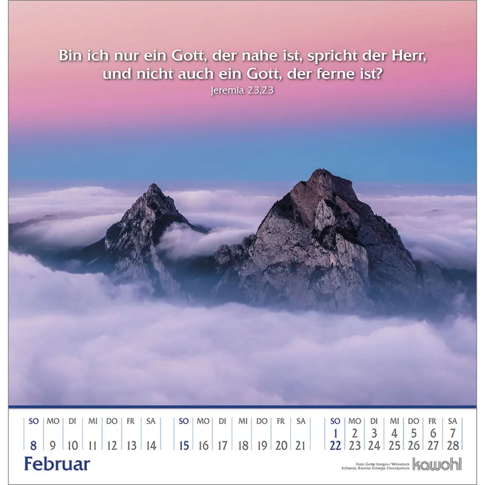 Bild: 9783754829066 | Glanz der Berge 2026 | Wandkalender mit Bergbildern und Bibelworten