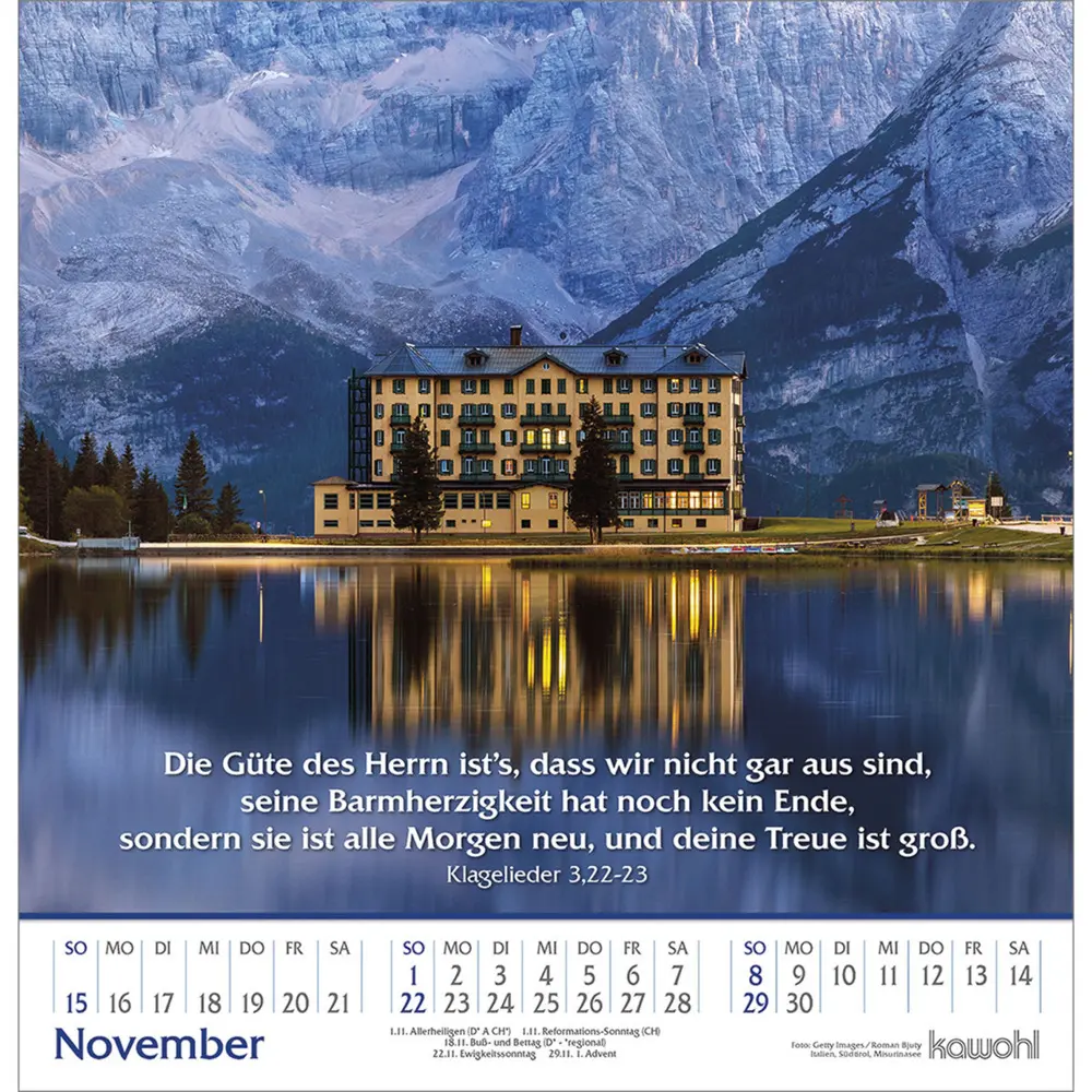 Bild: 9783754829066 | Glanz der Berge 2026 | Wandkalender mit Bergbildern und Bibelworten