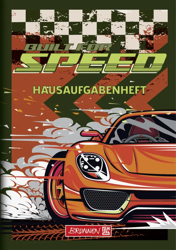 Cover: 4061947149166 | Aufgabenheft A5 48Bl. Fast Wheels | Broschüre | Deutsch | 2026