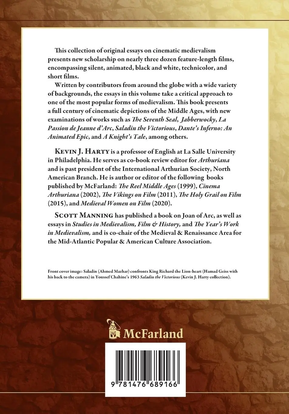 Rückseite: 9781476689166 | Cinema Medievalia | New Essays on the Reel Middle Ages | Harty (u. a.)