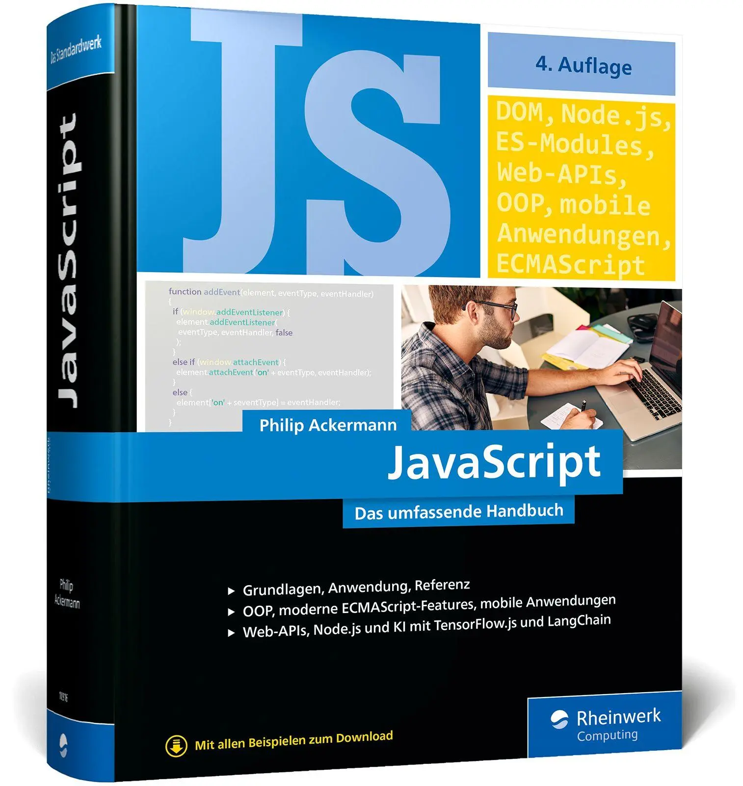 Cover: 9783367109166 | JavaScript | Philip Ackermann | Buch | Rheinwerk Computing | 1293 S.