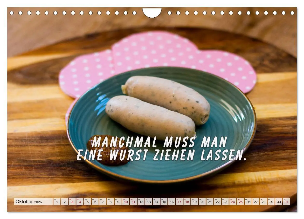 Bild: 9783457679166 | Wurstkalender. Es geht um die Wurst. (Wandkalender 2026 DIN A4...