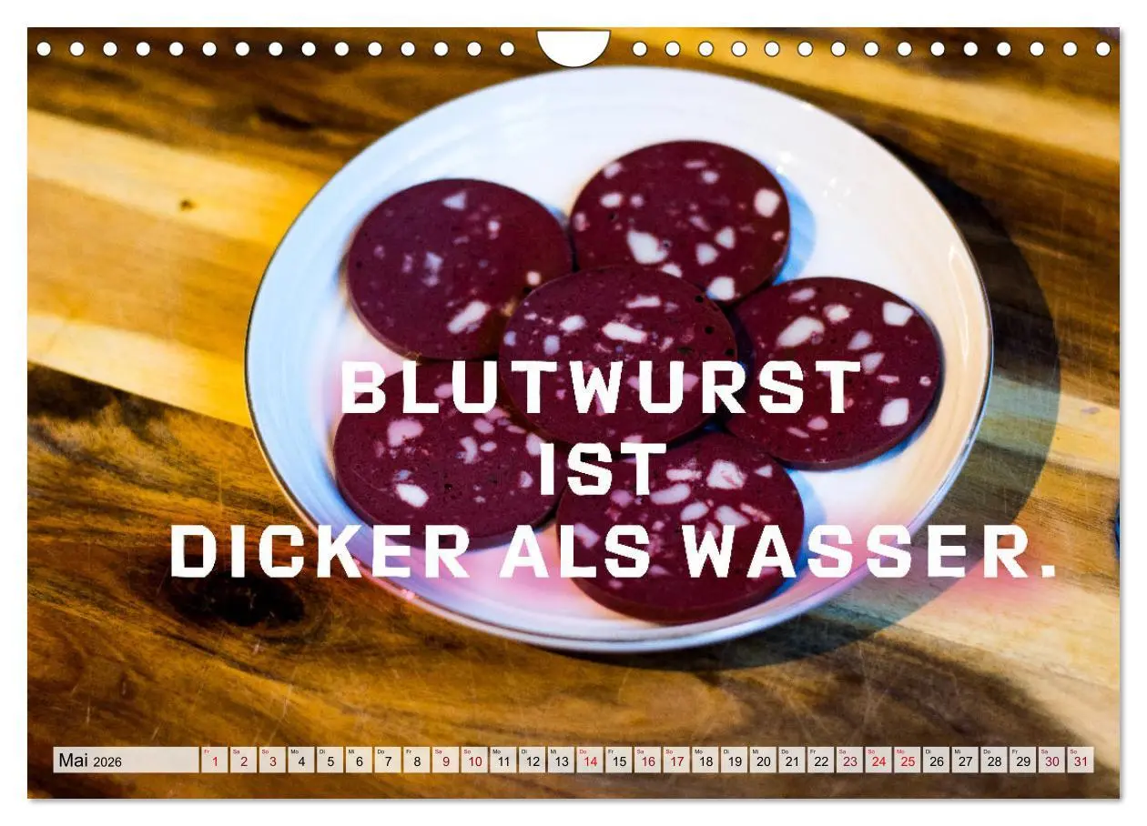 Bild: 9783457679166 | Wurstkalender. Es geht um die Wurst. (Wandkalender 2026 DIN A4...
