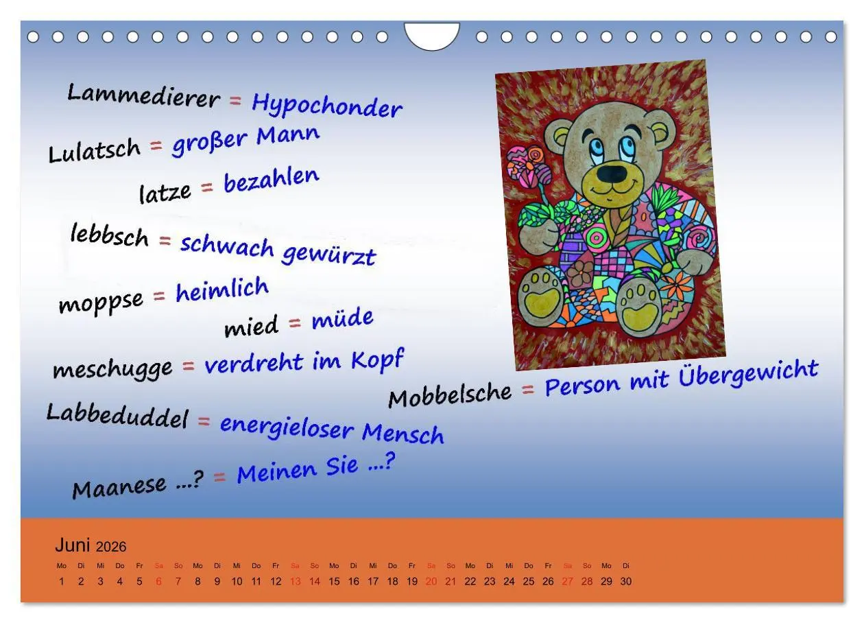 Bild: 9783457989166 | De Hessisch-Kalenner - hessisch babbele lerne in aam Johr...