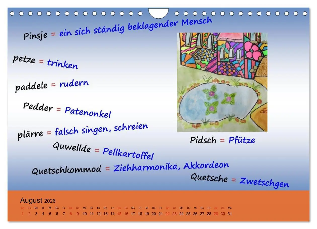 Bild: 9783457989166 | De Hessisch-Kalenner - hessisch babbele lerne in aam Johr...
