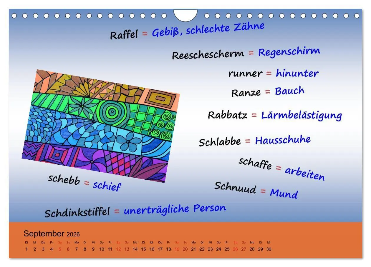 Bild: 9783457989166 | De Hessisch-Kalenner - hessisch babbele lerne in aam Johr...