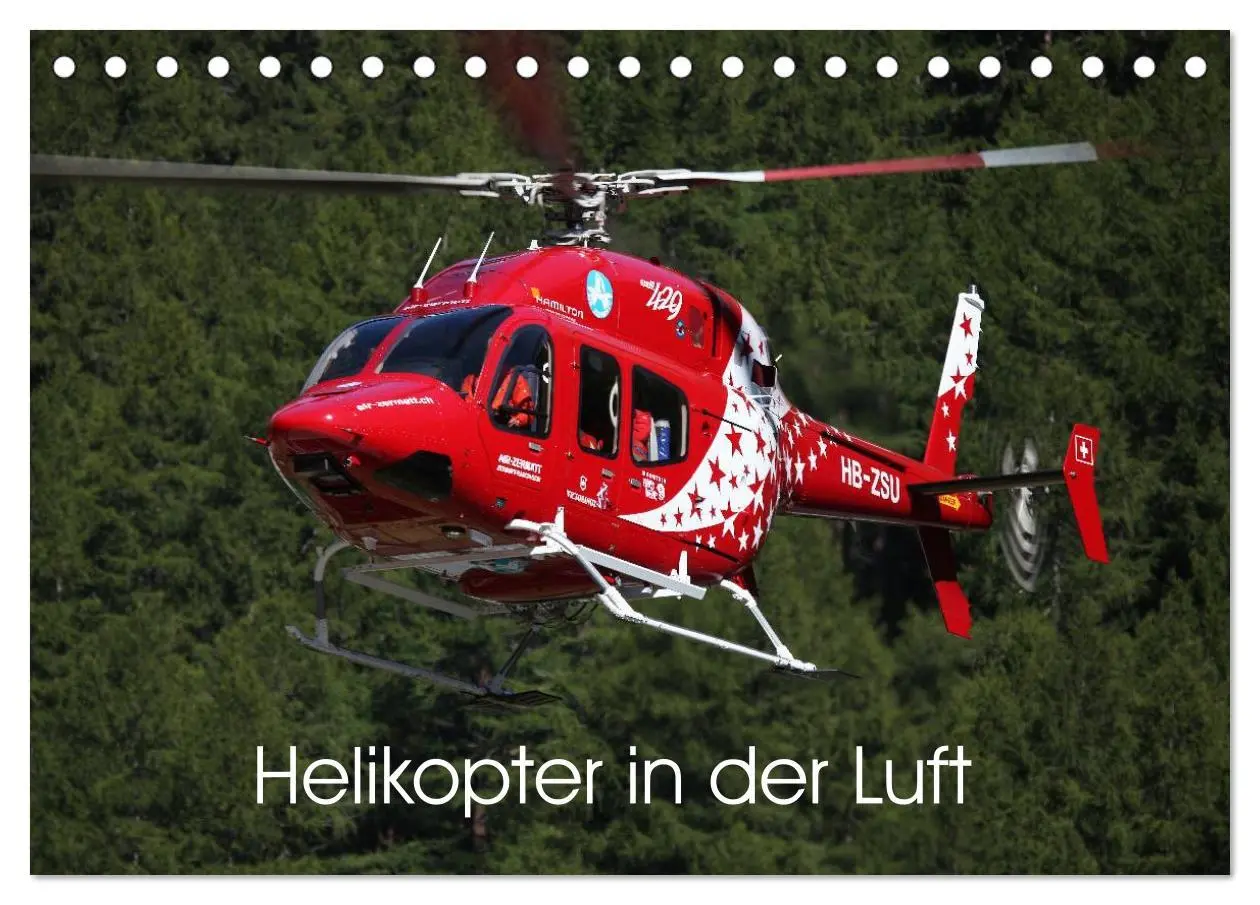 Cover: 9783516079166 | Helikopter in der Luft (Tischkalender 2026 DIN A5 quer), CALVENDO...