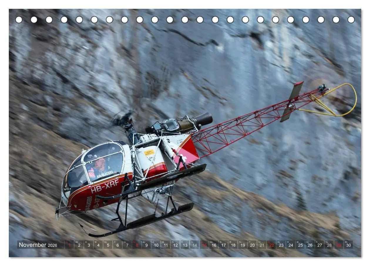 Bild: 9783516079166 | Helikopter in der Luft (Tischkalender 2026 DIN A5 quer), CALVENDO...