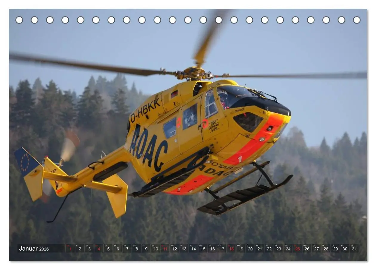 Bild: 9783516079166 | Helikopter in der Luft (Tischkalender 2026 DIN A5 quer), CALVENDO...