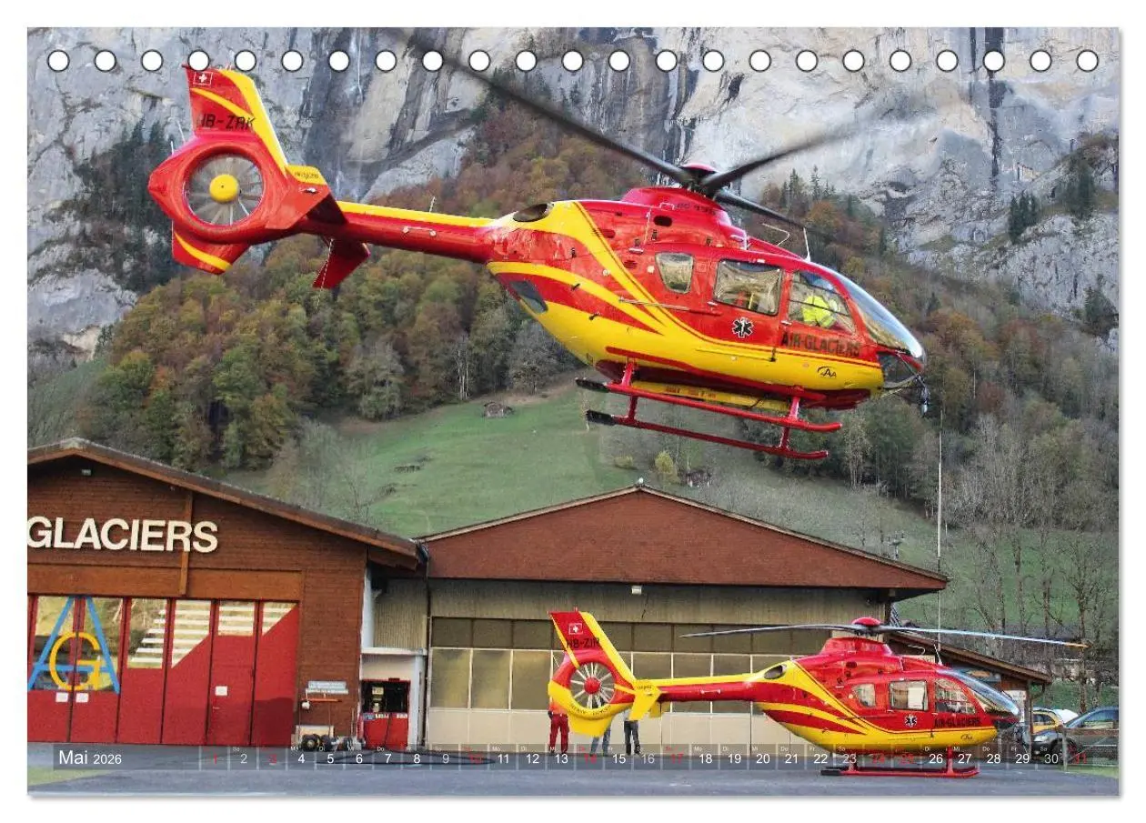 Bild: 9783516079166 | Helikopter in der Luft (Tischkalender 2026 DIN A5 quer), CALVENDO...