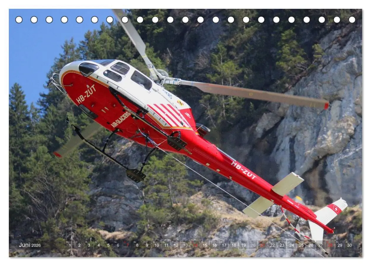 Bild: 9783516079166 | Helikopter in der Luft (Tischkalender 2026 DIN A5 quer), CALVENDO...