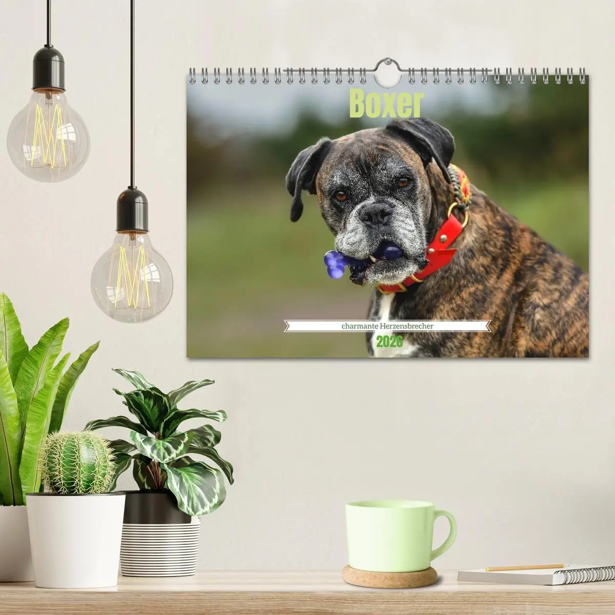 Bild: 9783516699166 | Boxer - charmante Herzensbrecher (Wandkalender 2026 DIN A4 quer),...