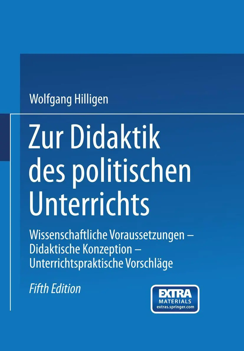 Cover: 9783663119166 | Zur Didaktik des politischen Unterrichts | Wolfgang Hilligen | Buch