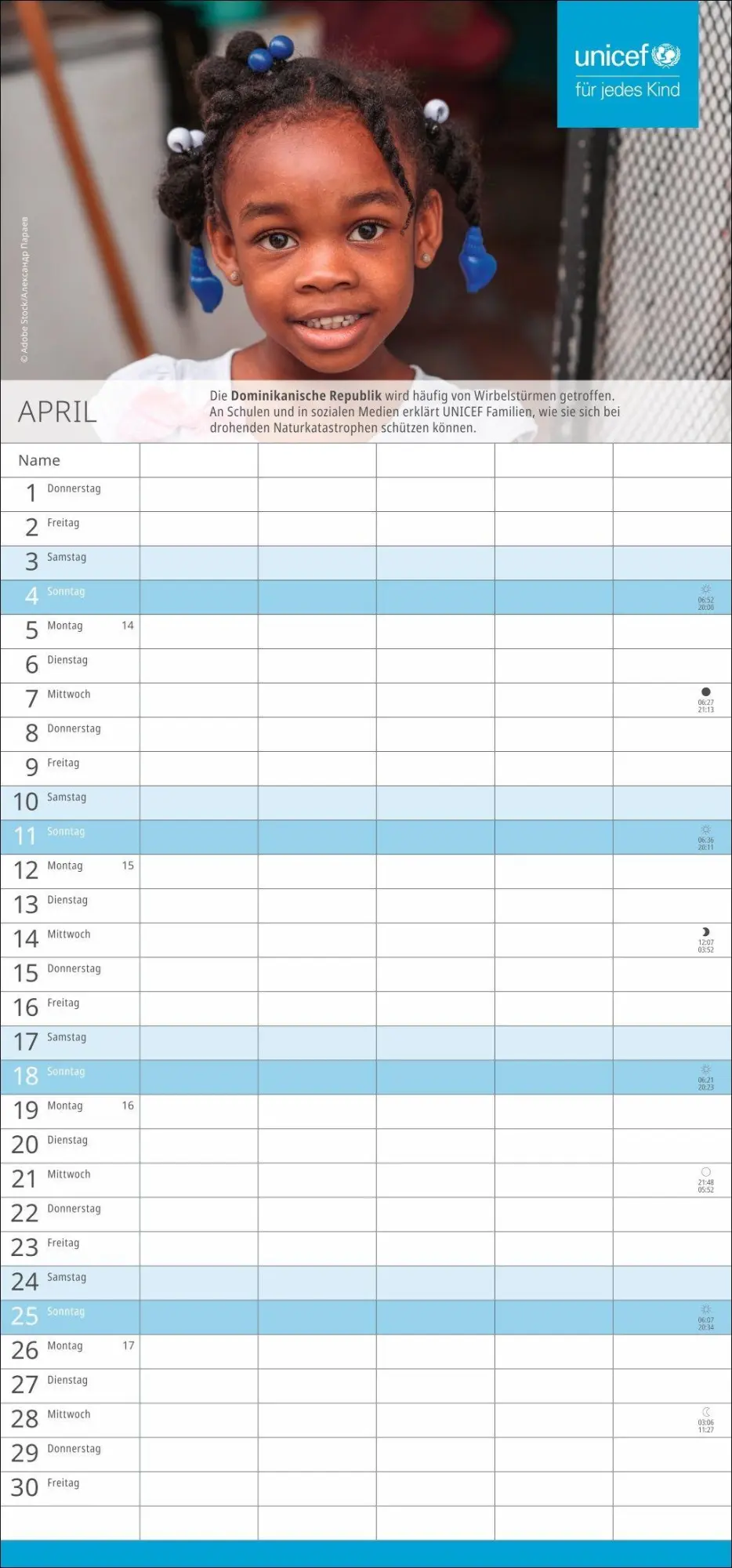 Bild: 9783756419166 | Unicef Familienplaner 2027 | Kalender | 13 S. | Deutsch | 2027 | Heye