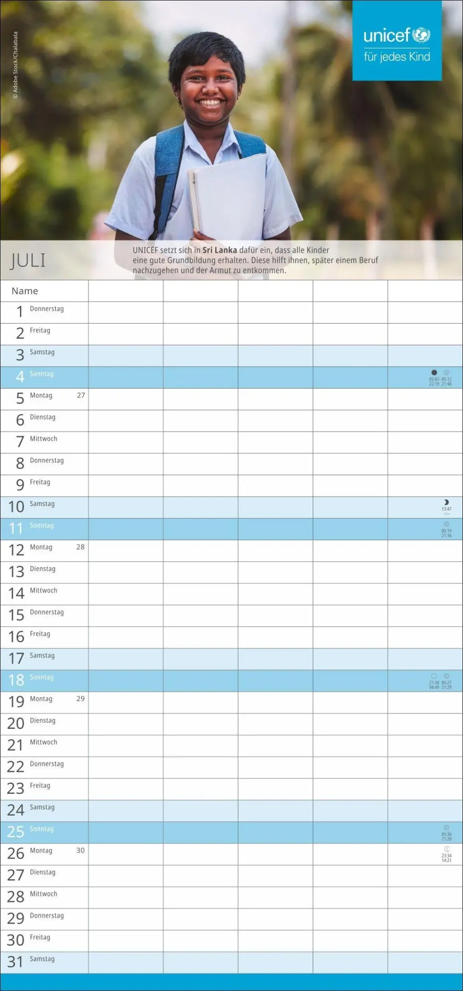 Bild: 9783756419166 | Unicef Familienplaner 2027 | Kalender | 13 S. | Deutsch | 2027 | Heye