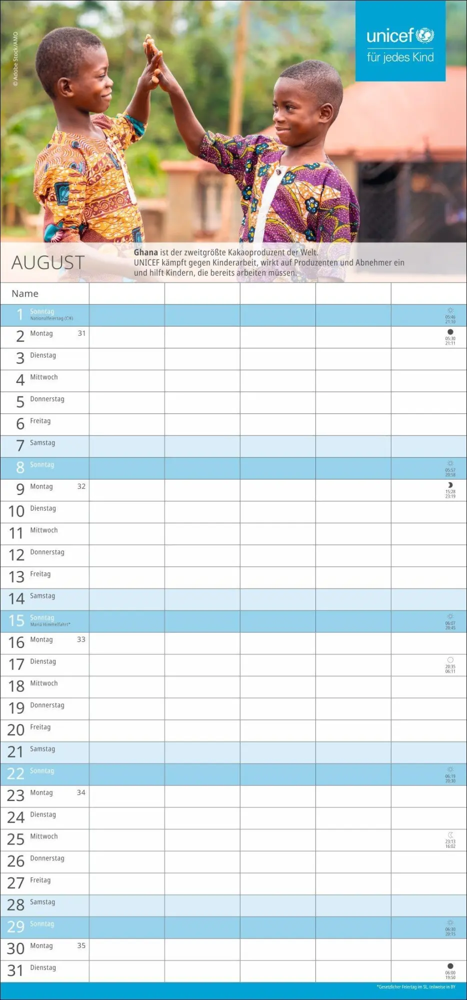 Bild: 9783756419166 | Unicef Familienplaner 2027 | Kalender | 13 S. | Deutsch | 2027 | Heye